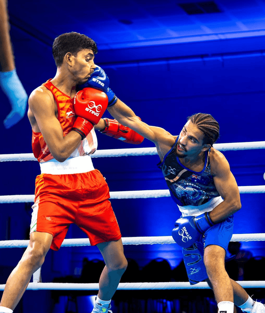 Olympian Boxer Yusuf Chothia Dominates In White Southpaw Boxing Socks