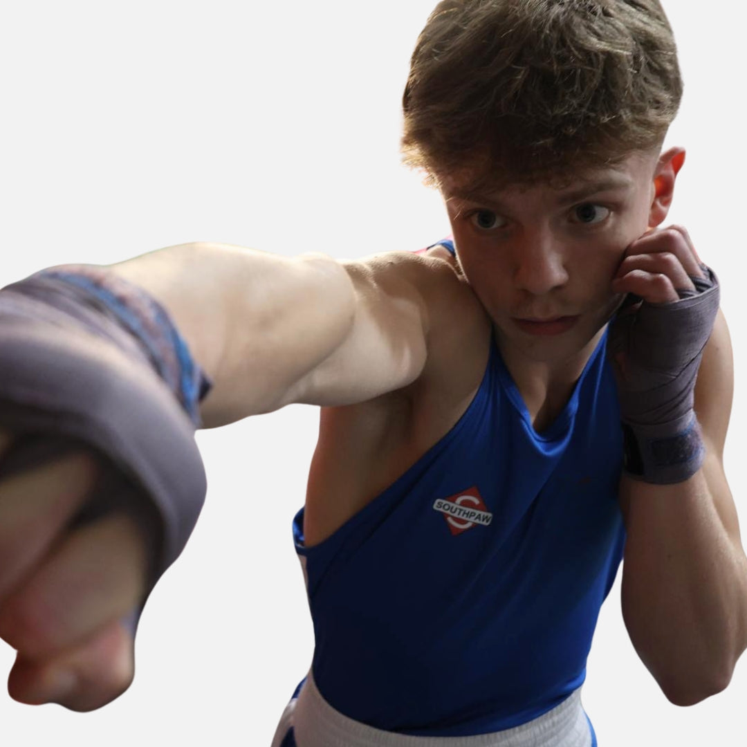 Blue Amateur Boxing Kit | Competition Vest & Shorts